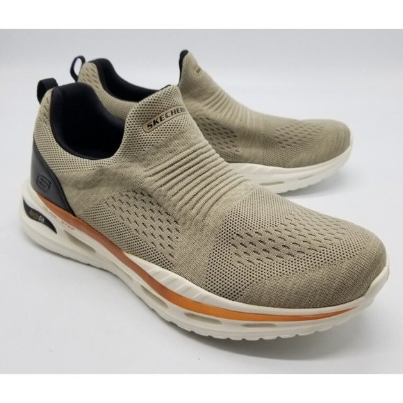 Skechers Other - Skechers Arch Fit Orvan - Denison Mens Slip On Sneakers Shoes Tan Size 10 210431